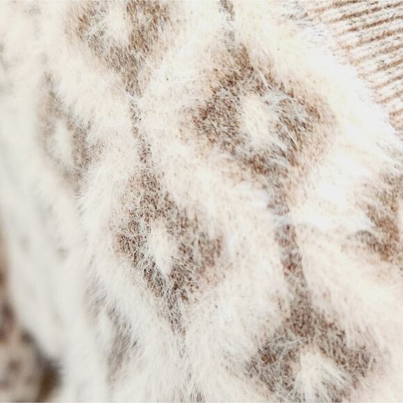 CUPCAKES & CASHMERE NEW DIAMOND BROWN/CREAM CARDIGAN SUPER SOFT SMALL - Picture 3 of 8